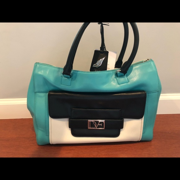 DVF Eva Color Block Tote Bag - Picture 3 of 5
